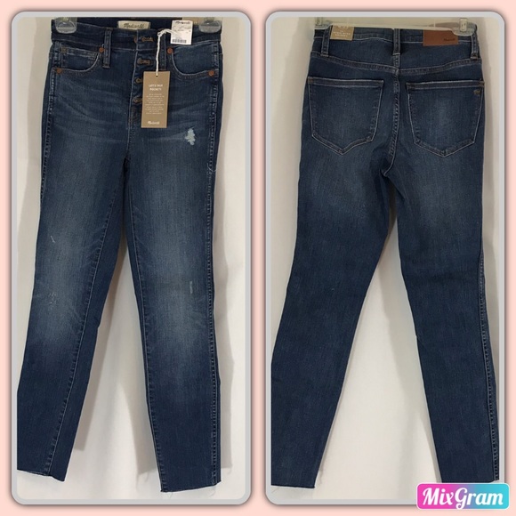 Madewell Denim - Madewell 10” high rise skinny crop jeans rosecliff